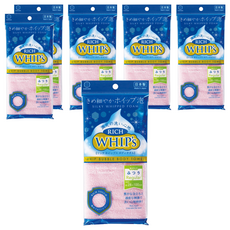 KOKUBO 小久保 日本中纖澡巾, Rich Whip's, 尺寸28x100cm, 粉色, 1條, 6條