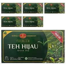 KEPALA DJENGGOT TEH HIJAU 綠茶包 60公克(25包), 2.4g, 6盒