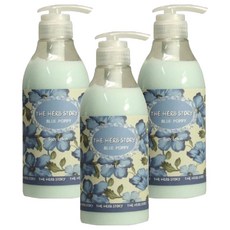 더허브스토리 아로마 바디로션 블루퍼피, 500ml, 3개