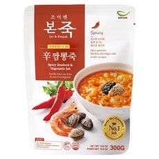Bonjuk 本粥 炒碼海鮮粥 豐富海鮮 韓式辣味, 300g, 1包