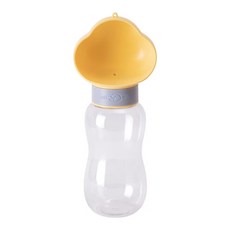 hipidog 嬉皮狗 雲朵狗狗外出水壺 600ml, 黃色, 1個