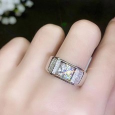 CF Diamond 男戒 莫桑鑽, D0106 何以琛, 1克拉