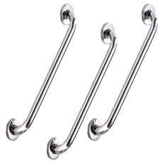 安全扶手 標準型 亮光, 鍍鉻銀, 3個