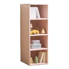 리바트 New 꼼므 500 높은 선반장 방문설치, 핑크, 4단