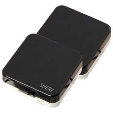 알럽뷰 아이칸 콘택트 렌즈 미러 케이스, 블랙, 2개