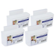 NAKAYA 冰箱門邊收納盒, 半透明, 4個