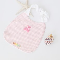 난쟁이똥자루 꼬마곰 턱받이 DIY, 분홍색, 1개