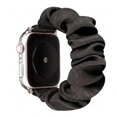 w9999 Apple Watch 髮圈錶帶, 時尚黑