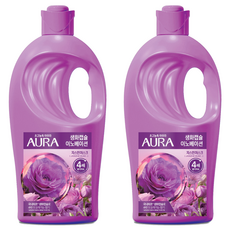 아우라 초고농축 섬유유연제 자스민머스크 본품, 2L, 2개