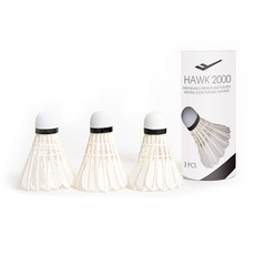 프로스펙스 깃털 셔틀콕 호크 2000, 화이트, 3개입, 1개