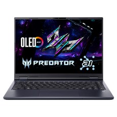 acer 宏碁 Predator WQXGA+/OLED 14.5吋, Intel Core Ultra 7 255H, NVIDIA GeForce RTX 5060, 32GB LPDDR5X, 1TB SSD, Windows 11, 黑色, PHN14-71-74GT