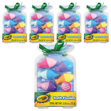 Crayola 繪兒樂 小魚款彩色入浴球, 75g, 5盒