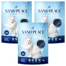 Dingdong Pet Sand Place 礦泉水膨潤土貓砂, 9L, 無香, 3包