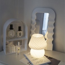 LENA ENERGY 蘑菇玻璃氣氛燈, 白色