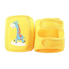 BEBENIZ 爬行學步護膝墊, 黃色長頸鹿款, 1組