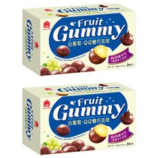 義美 白葡萄QQ糖巧克球, 135g, 2盒