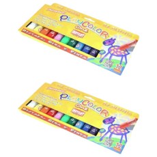 PLayCOLOR 彩色蠟筆, 12色, 2盒