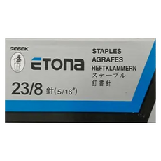 ETOna 釘書針 23/8, 8針號, 1盒