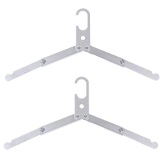 MOUNTAINHIKER 山之客 鋁合金衣架, 銀色, 2個