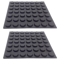 防滑橡膠腳墊 緩衝墊 橡膠底座 黑色 A0007, 2個