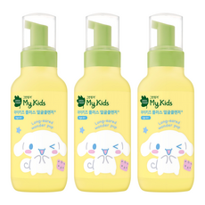 GREEN FINGER 綠手指 My Kids Plus三麗鷗版孩童潔顏慕斯, 3瓶, 200ml