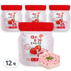 짱죽 요거트큐브 간식, 딸기, 12개, 16g