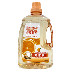 熊麻吉 冷壓柑桔洗潔精 專洗油垢 洗淨力強, 2.8kg, 1瓶