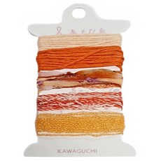KAWAGUCHI 迷你編織器用線 多彩手工編織材料包, TK15-436, 1入