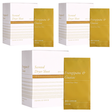 Labua 烘乾機床單 50 張（雞蛋花和蓋亞克香水）幹床單烘乾機織物柔軟劑, 40片, 50 張 x3