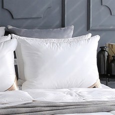 Sommier 羽絨感高款枕芯, 1個, 白色