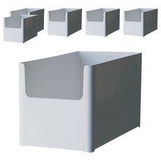 GAKYU 萬用整理收納盒, 白色, 6個