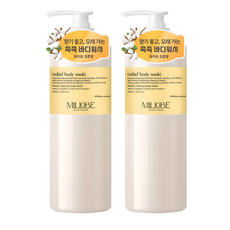 Millobe 舒緩沐浴乳 白棉香, 2瓶, 1L