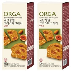 올가홀푸드 통밀 크리스피 크래커 무화과, 120g, 2개