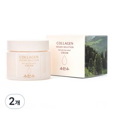 ENESTI 秀安水膠原蛋白純素溫泉水修護霜, 2個, 80g