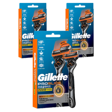 Gillette 吉列 ProGlide電動刮鬍刀+刮鬍刀頭組, 3組