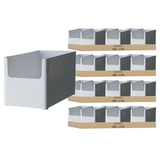 GAKYU 萬用整理收納盒, 白色, 24個