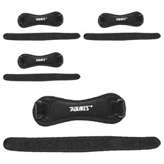 AOLIKES 奧力克斯 運動減震髕骨護帶 a-7919(b3-2) 黑, 綁帶38.5 x 4.2cm 護墊21 x 6.5cm, 4組