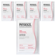 피지오겔 레드 수딩 에이아이 릴리프 마스크, 1개입, 5개