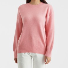 Elsso 女款圓領寬鬆柔軟針織衫