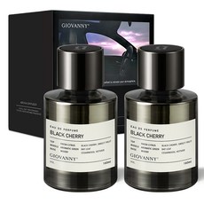 GIOVANNY 프리미엄 차량용 디퓨저 160ml 2p, 블랙 체리, 1세트
