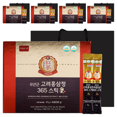 6歲韓國紅參片365棒黃, 300g, 5個