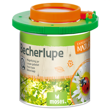 moses. 小探險家 昆蟲隨身觀察筒 3倍及5倍放大觀察鏡 透明杯狀設計 6.2cm寬杯口, 1個