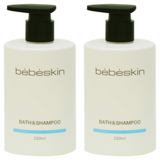 bebeskin 嬰幼兒用純素沐浴洗髮露, 2個, 330ml