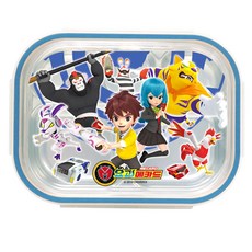 요괴메카드 국산 스텐 식판 도시락 가방 세트, 혼합 색상, 스텐 식판 + 가방, 1개