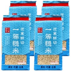 皇家穀堡 花東鮮切一等糙米 藍色PE袋, 2kg, 4包