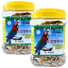 재롱이 대형 앵무새 사료, 900g, 2개