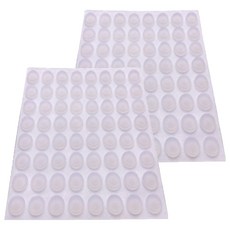 Dongjin Silicone 3M Bumpon 防滑貼紙 64入, 半透明, 2個