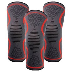 라이프플러스 고급 보온 무릎 밴드 레드 7096, 3개