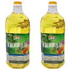 順發油品 優質蔬菜調合油, 2.6L, 2桶
