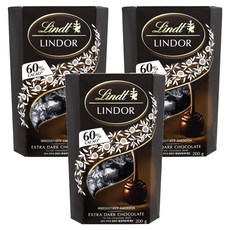 린트 린도볼 다크 초콜렛, 200g, 3개